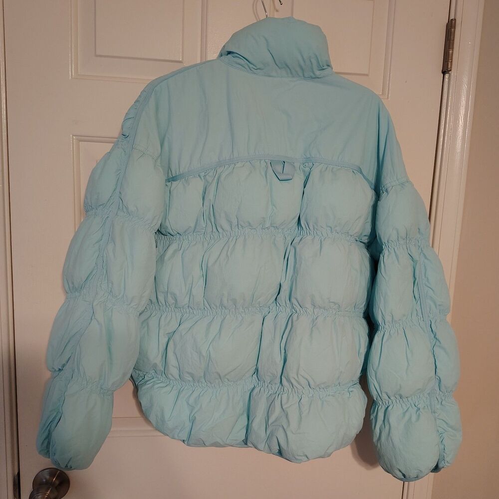 Women's Puffer Jacket - JoyLab Aqua Blue XL - Picture 5 of 7